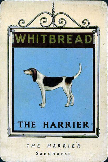 Harrier Whitbread sign