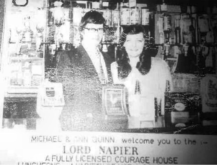 Licensee Lord Napier 1980