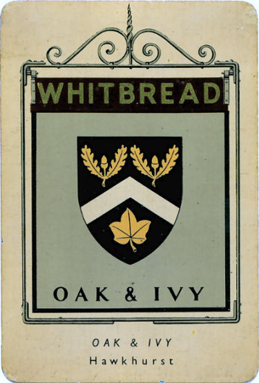 Oak and Ivy Whitbread sign