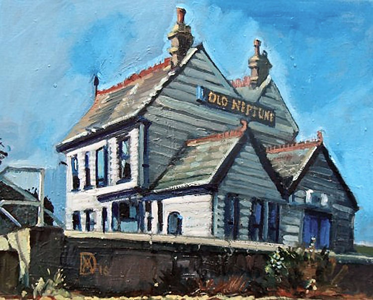 Old Neptune oil painting