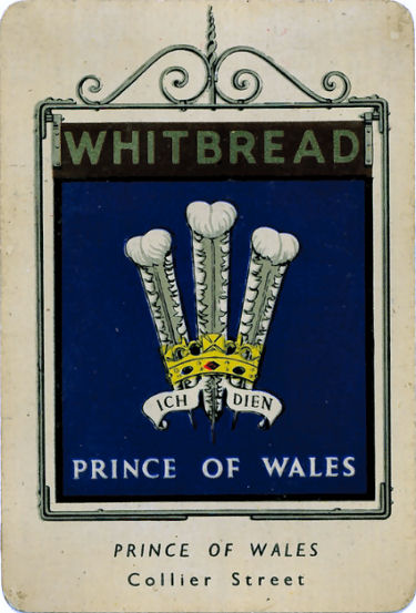 Prince of Wales Whitbread sign