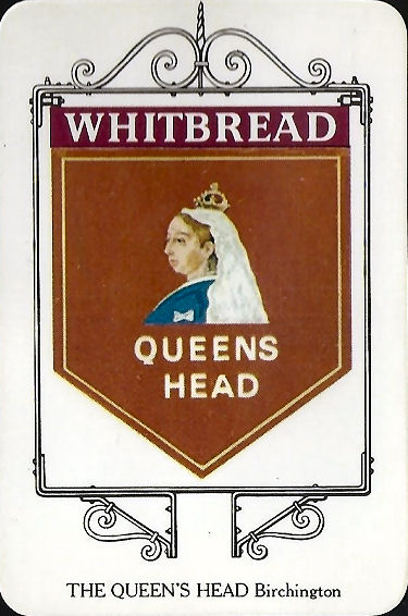 Queen's head Whitbread sign