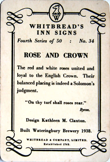 Rose and Crown Whitbread sign