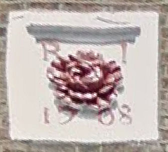 Rose plaque 1708