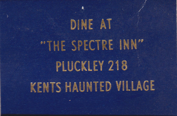 Spectre Inn matchbox 1974