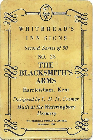 Blacksmith's Arms card