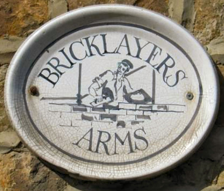 Bricklayer's Arms plaque