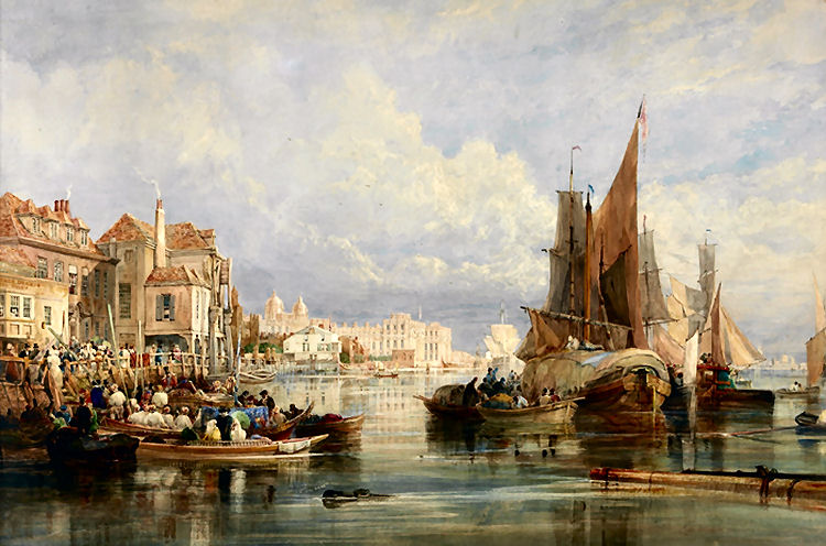 Golden Anchor painting 1822
