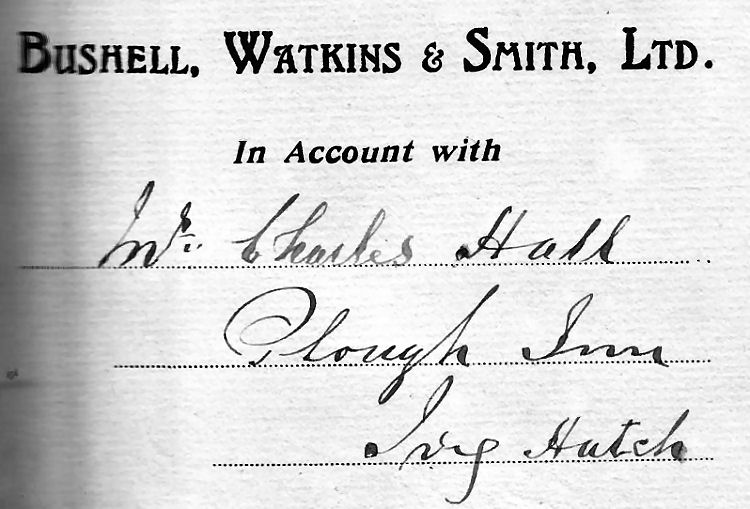 Brewery account 1922