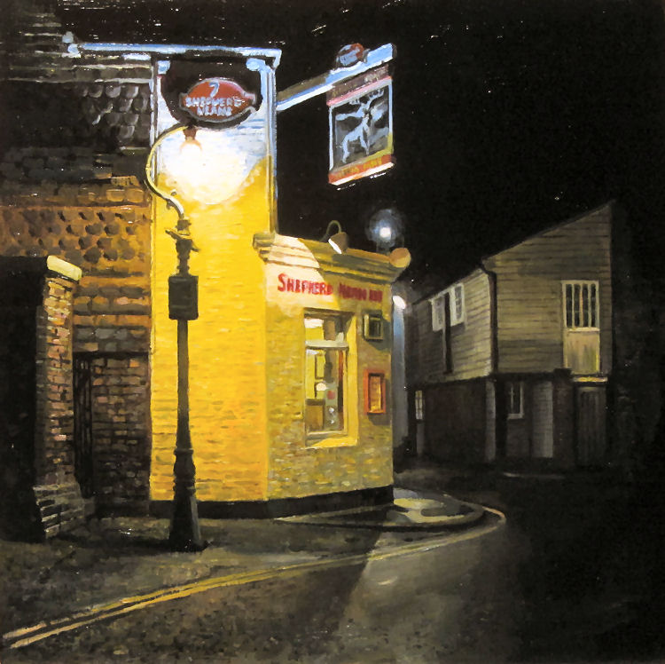 White Hart painting.