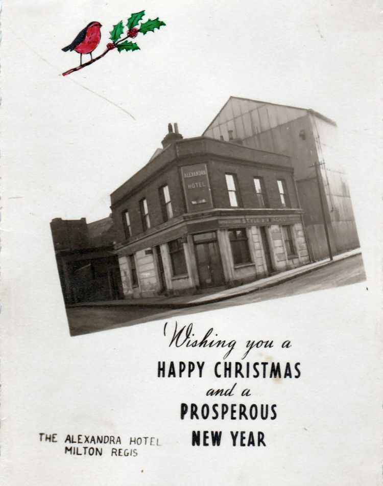 Alexandra Hotel Christmas card 1960