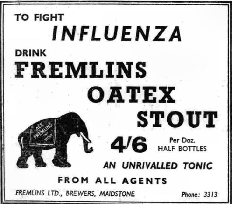 Fremlins flue advert 1914
