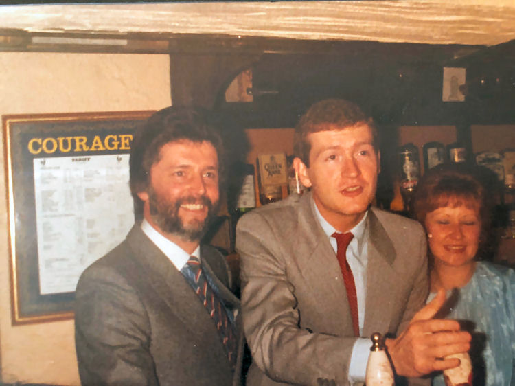 Re-opening of pub 1982