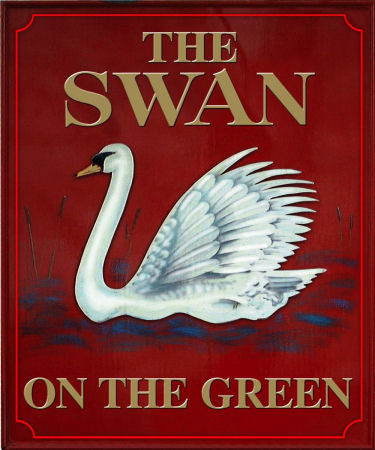 Swan on the Green sign 2018