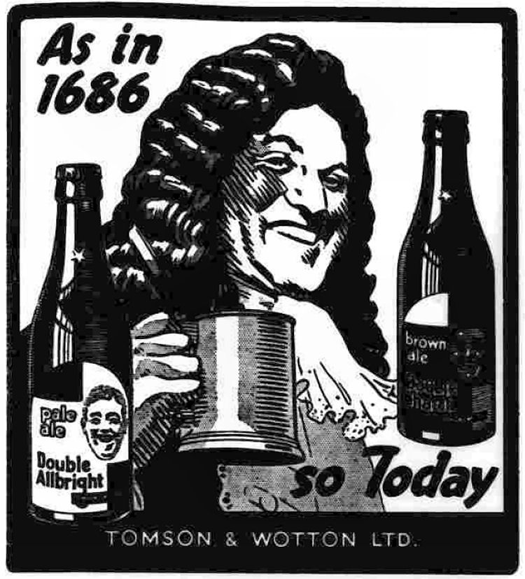 Tomson and Wotton advert 1939