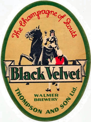 Black Velvet label
