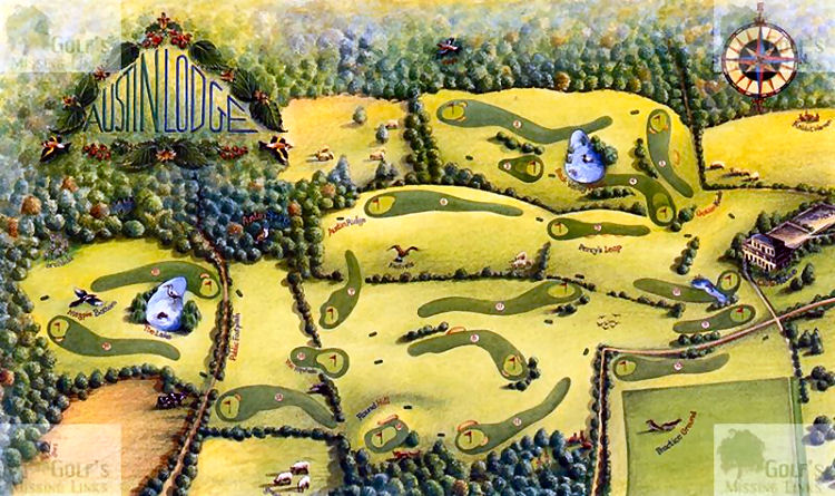 Austin Lodge Golf Course layout
