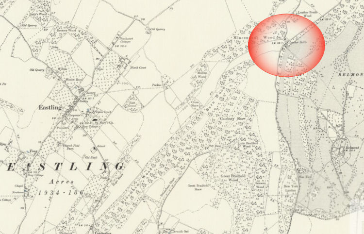 Map of Eastling 1896