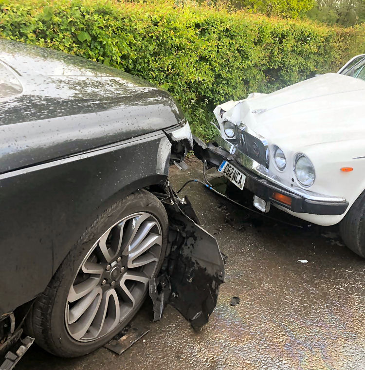 Farage car crash 2019