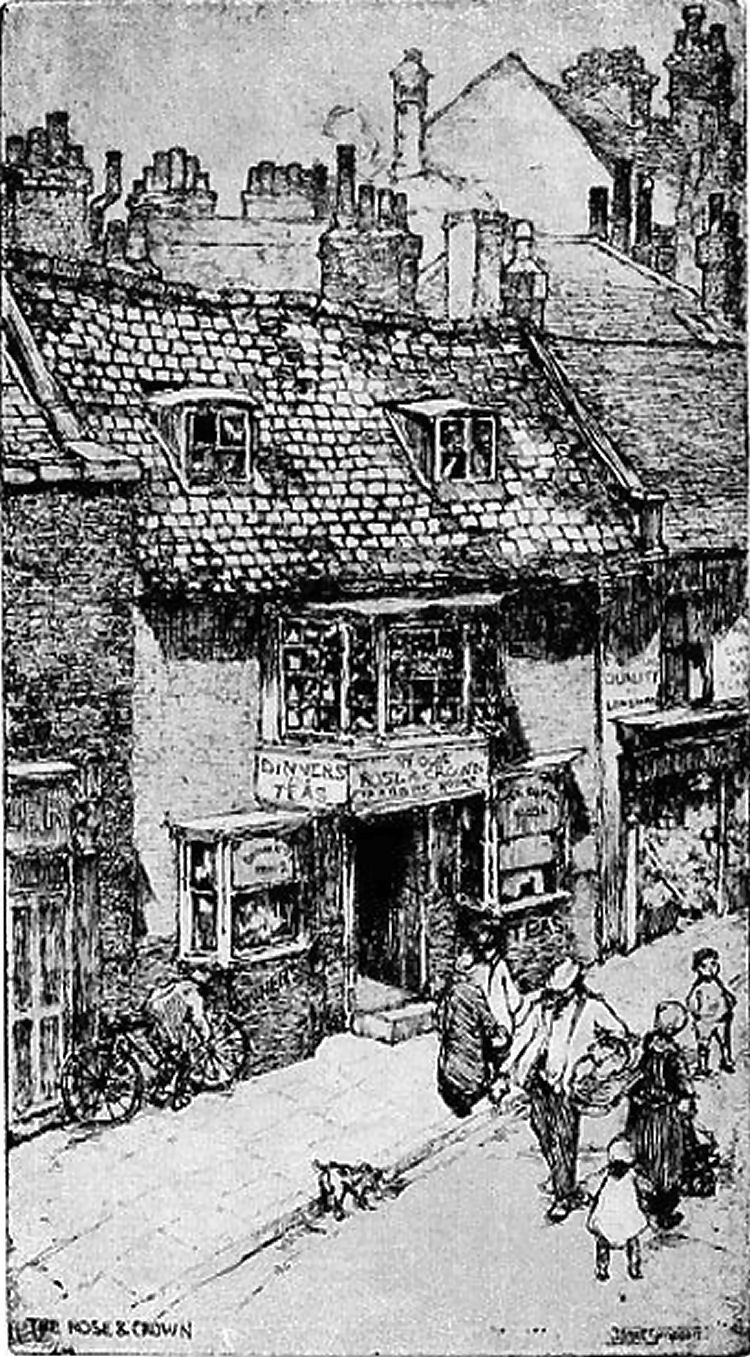 Rose and Crown painting