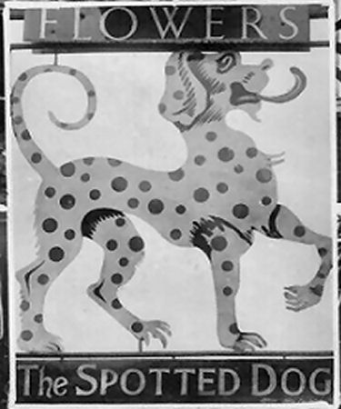 Spotted Dog sign 1955