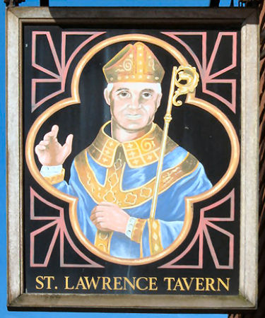 St Lawrence Tavern sign 2011