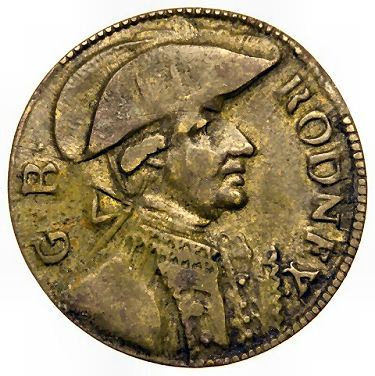 Admiral Rodney token 1785