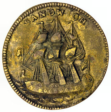 Admiral Rodney token 1785