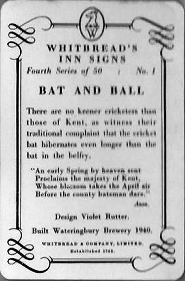 Bat and Ball card 1955
