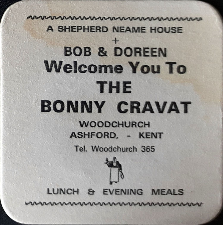 Bonny Cravat beermat 1970s
