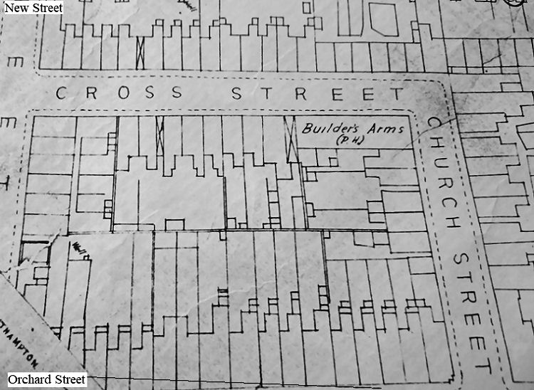 Builder's Arms map 1874
