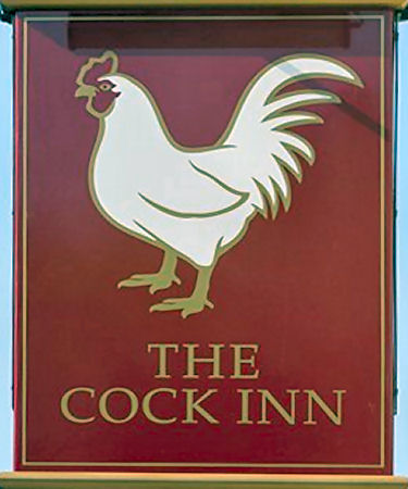 Cock Inn sign 2018
