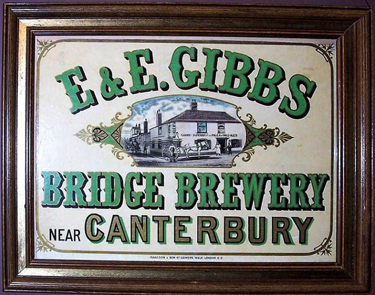 Gibbs Brewery sign 1871