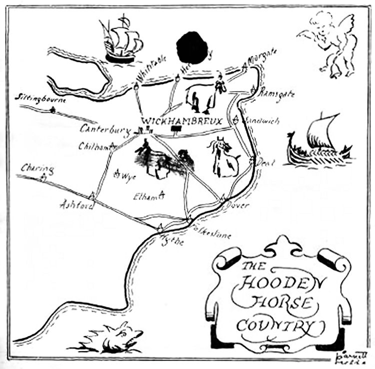 Hooden Horse Country map