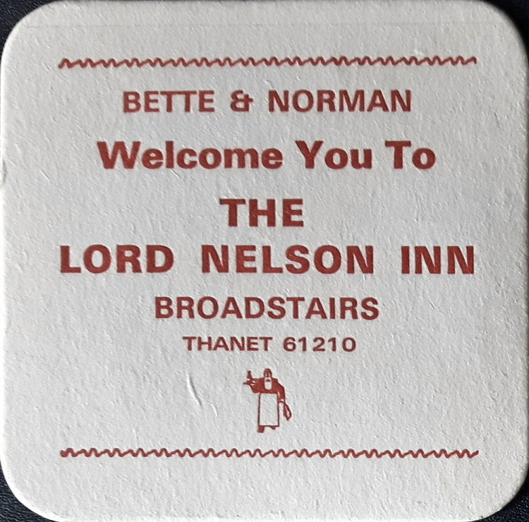 Lord Nelson beermat 1970s