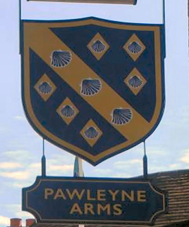 Pawleyene Arms sign 2019