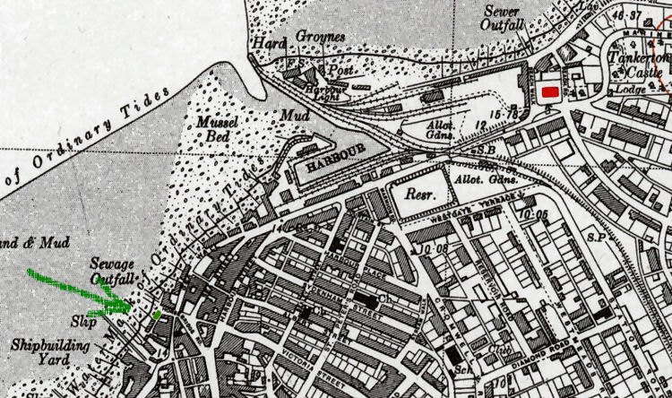Map showing Pearson Arms locations 1830