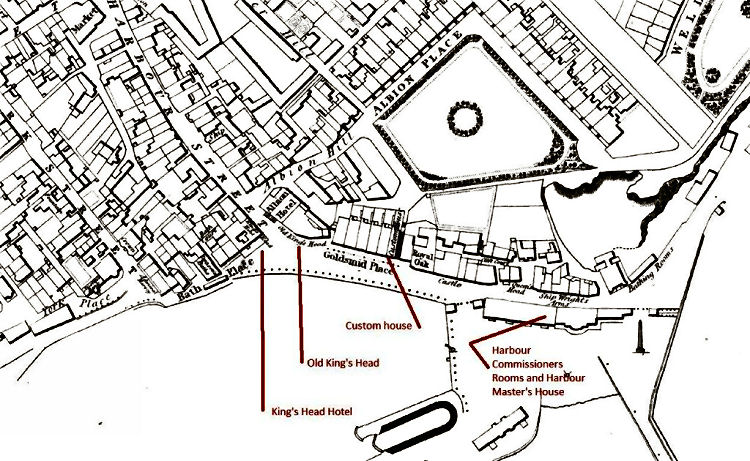Ramsgate Harbour map 1872