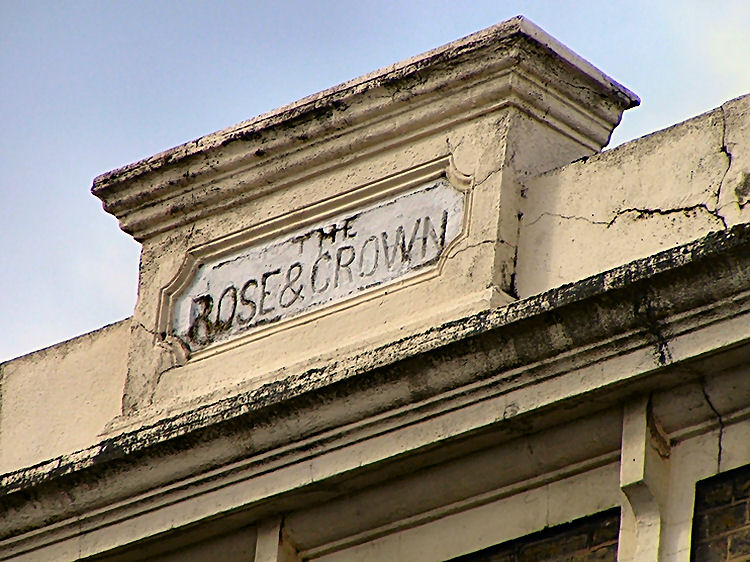 Rose and Crown sign