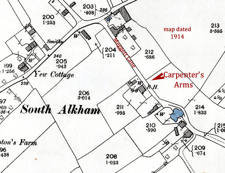 Alkham map 1914