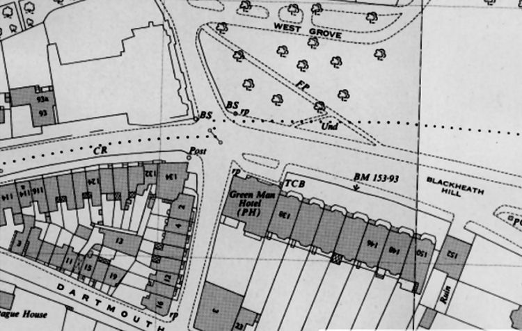 Blackheath map 1950
