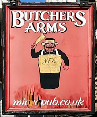 Butchers Arms sign 2015