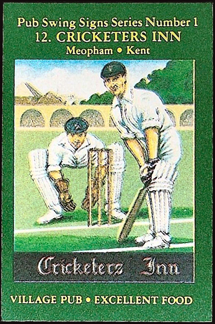 Cricketer's Inn match box