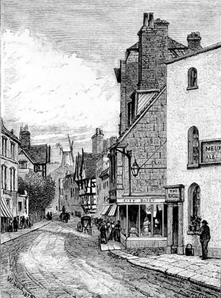 Eagle Tavern line drawing 1879