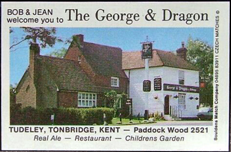 George and Dragon match box