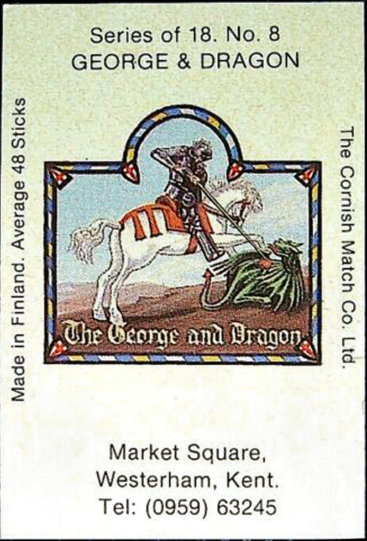 George and Dragon match box