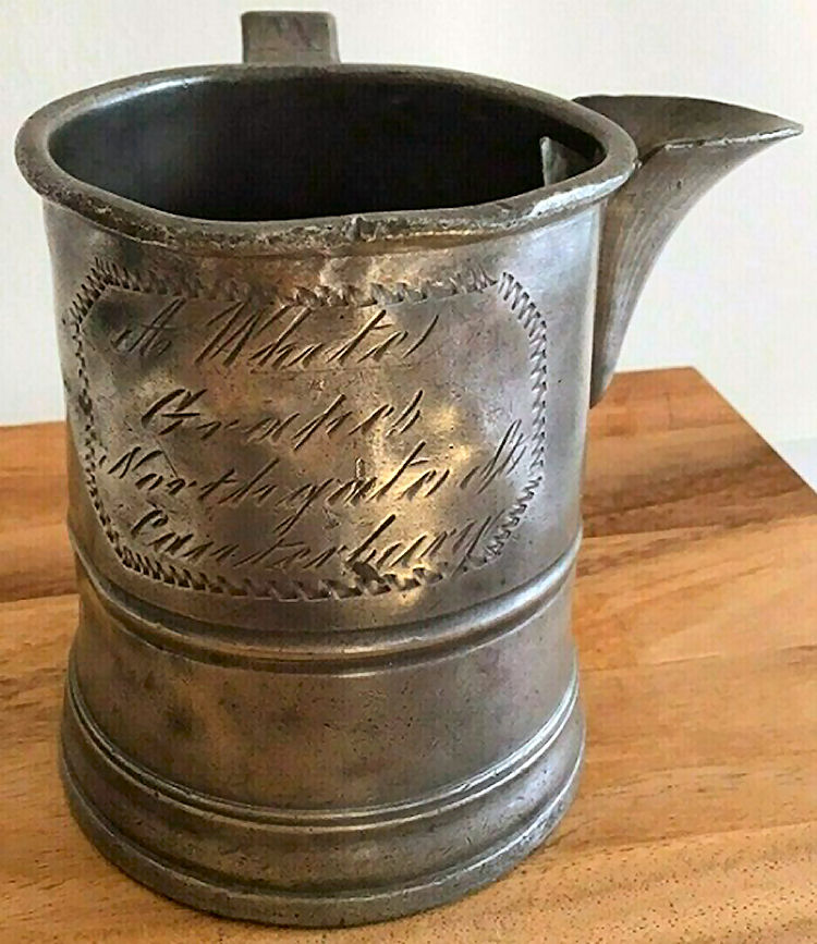 Grapes Pewter Mug 1874