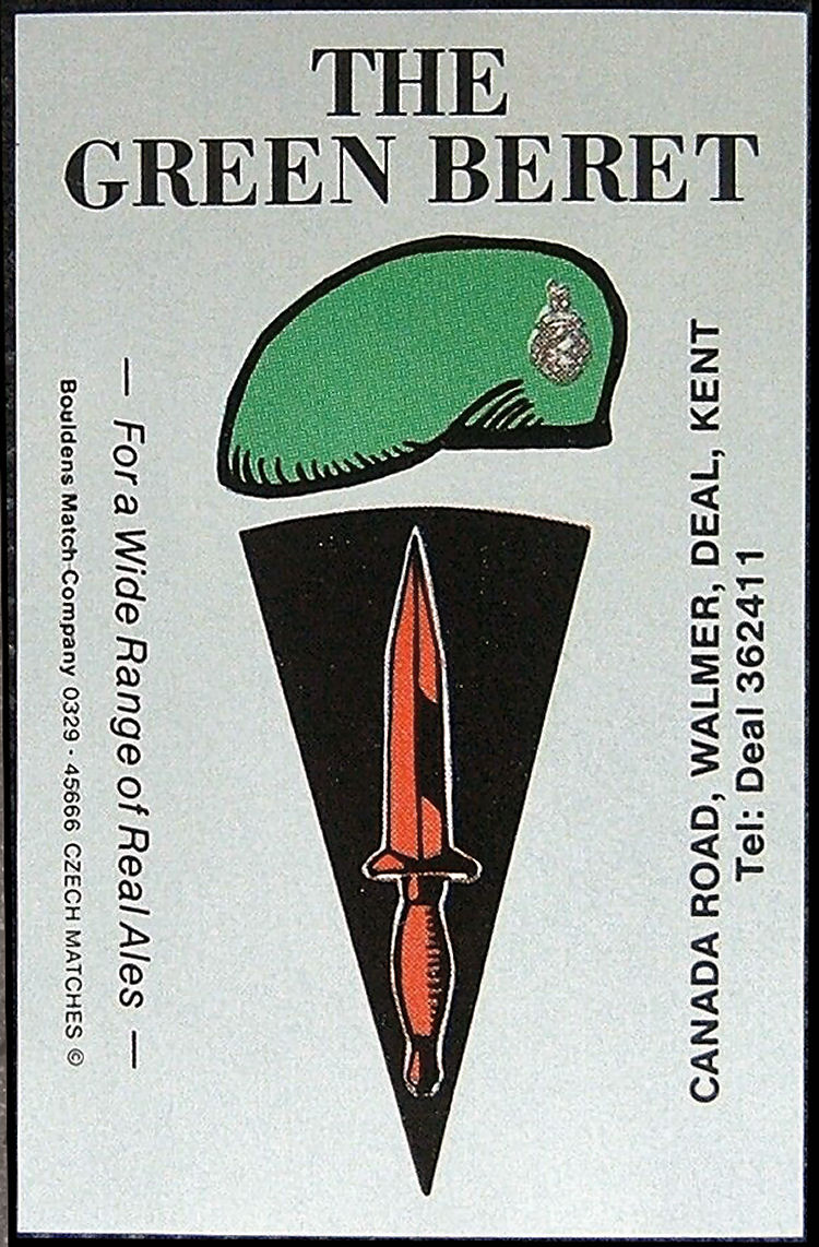 Green Beret match box