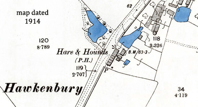 Hawkenbury Staplehurst map 1914