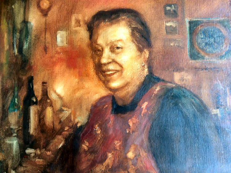 Irene Pope painting 1976